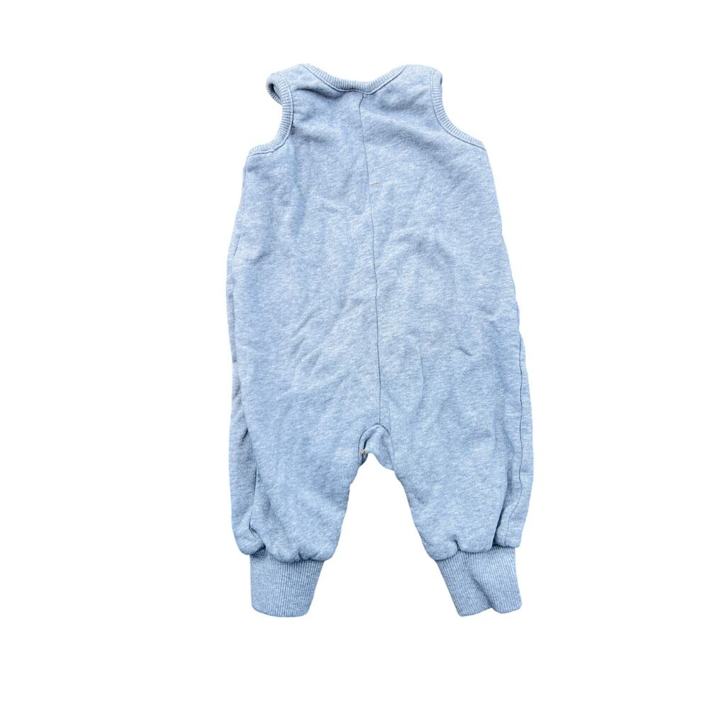 🐻 Hanna Andersson Gray Romper 3–6M Organic Cotton Baby One-Piece Outfit - Picture 3 of 4